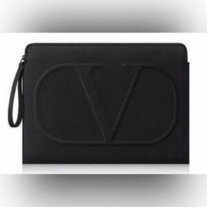 Valentino Embossed Black Laptop Case NIP